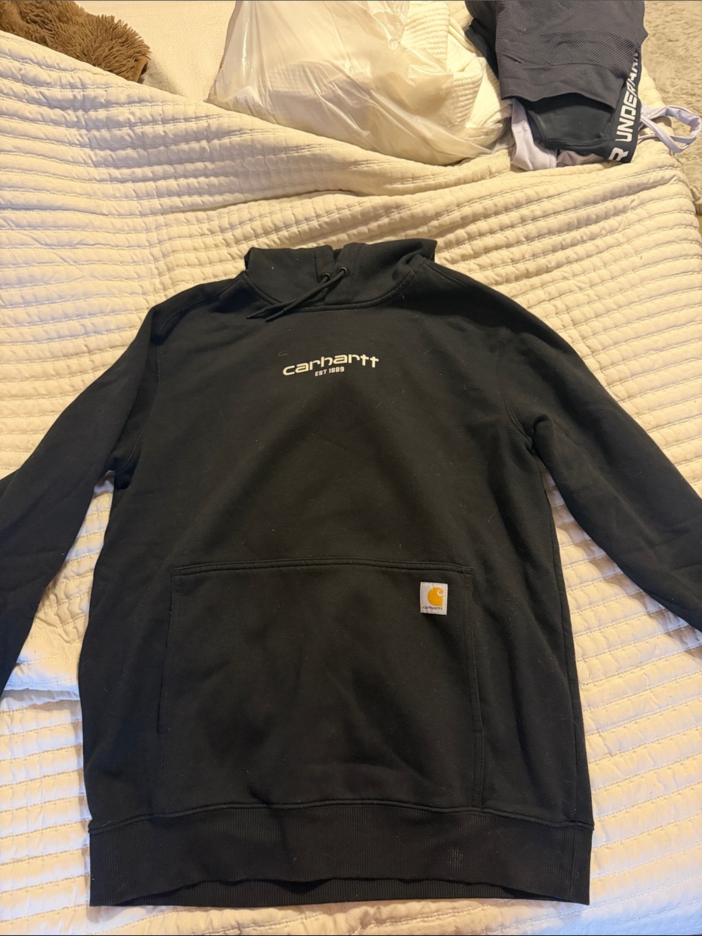 Carhartt Black Crewneck Logo Sweatshirt